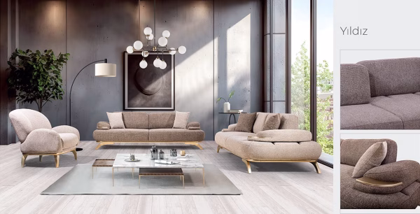Star Brown Sofa Set